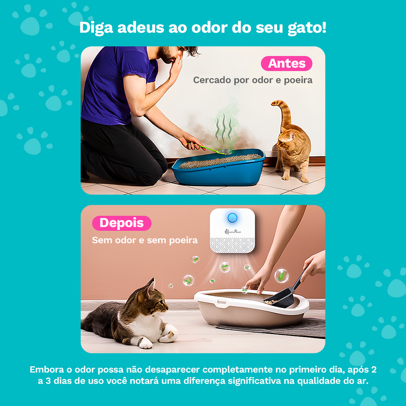 Purificador Inteligente de Odor para Gato