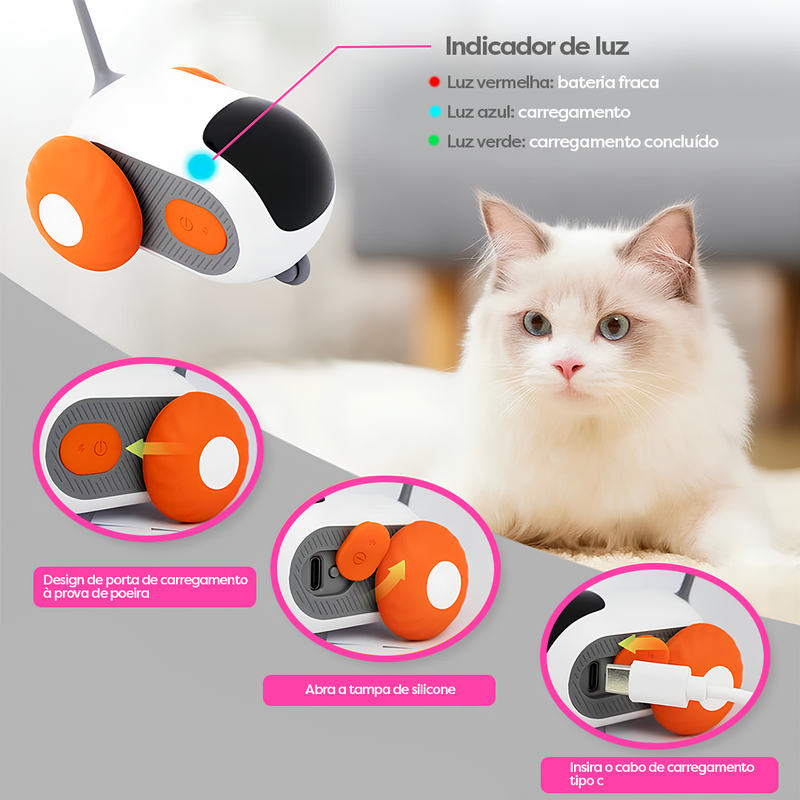 Brinquedo elétrico de controle remoto para gatos