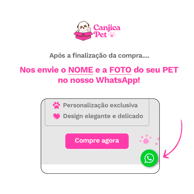 Colar personalizado pet